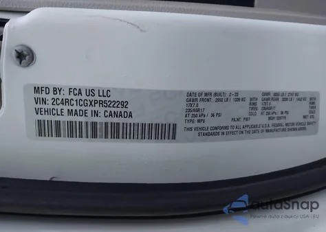 2023 Chrysler Voyager Lx from USA, damaged, VIN 2C4RC1CGXPR522292